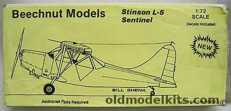 Beechnut 1/72 Stinson L-5 Sentinel, 1010 plastic model kit